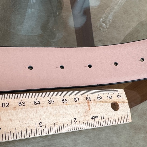 Kurt Geiger Black Belt with Gold and Crystal Buckle - Picture 8 of 10